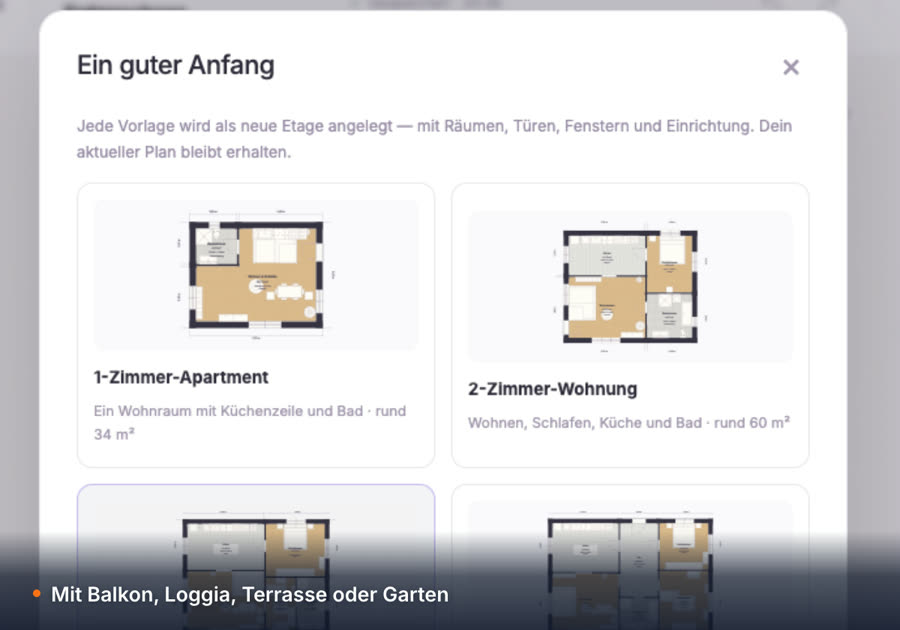21 fertige Grundrisse als Startpunkt